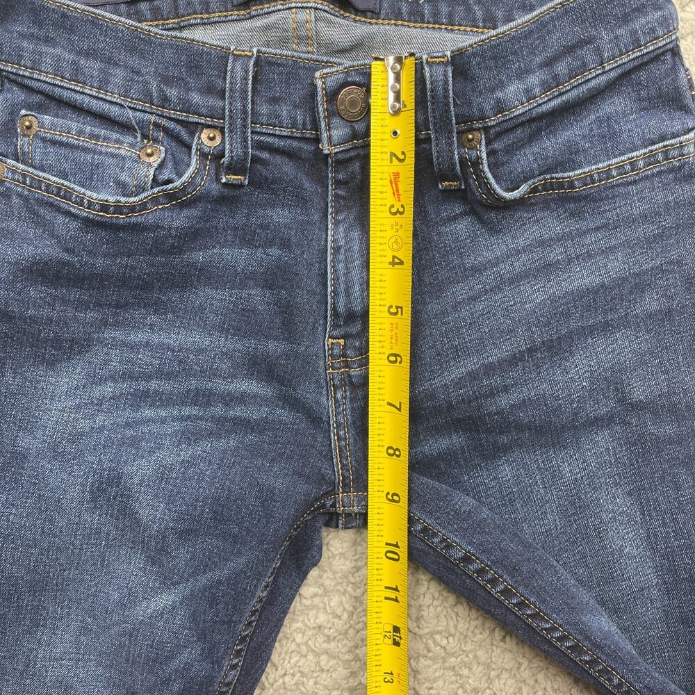 Hollister Jeans Womens 26X30 Blue Epic Flex Skinny Mid-Rise 28x28" Measurements - Picture 10 of 11